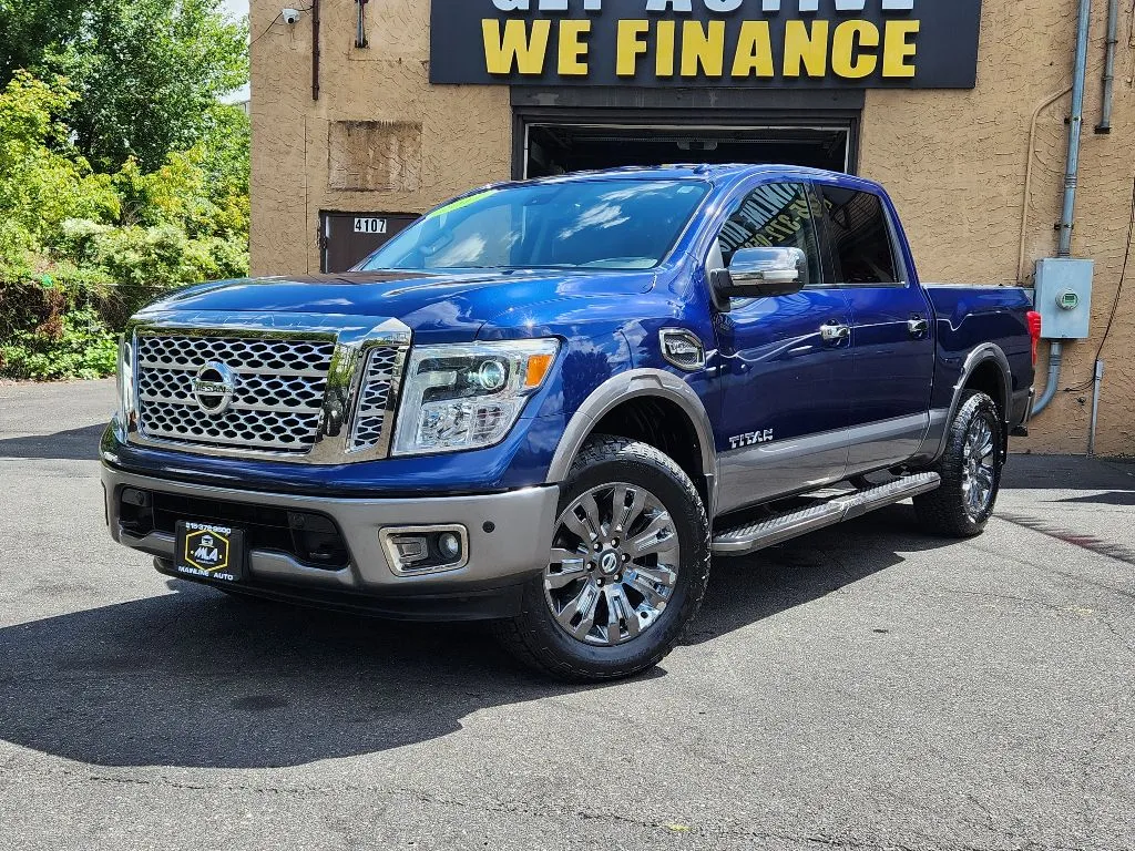 Blue 2017 Nissan Titan Platinum Reserve for sale in Philadelphia, PA