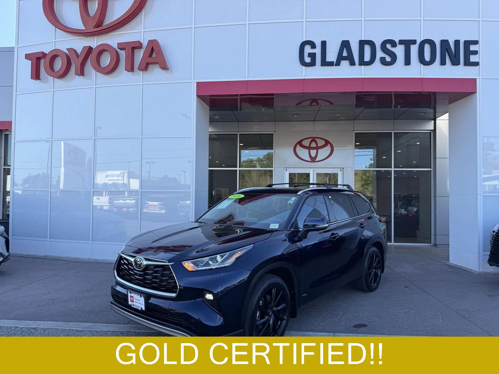 Blue 2026 Toyota Highlander Hybrid Platinum for sale in Gladstone, OR