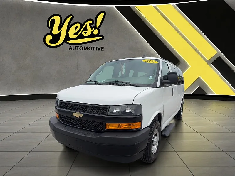White 2021 Chevrolet Express Passenger RWD 2500 135" LS for sale in Fort Wayne, IN
