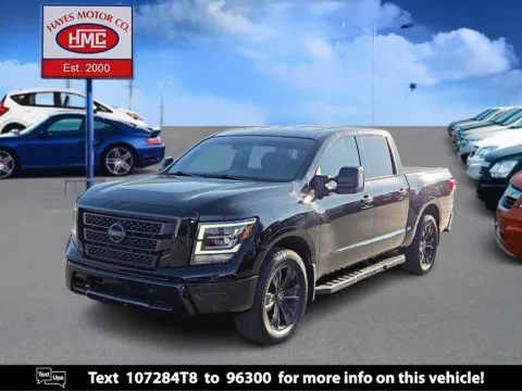 Black 2023 Nissan Titan SV for sale in Lubbock, TX