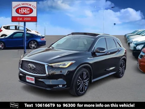 Black 2019 INFINITI QX50 LUXE for sale in Lubbock, TX