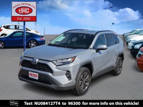 Silver 2022 Toyota RAV4 Hybrid XLE Premium for sale in Lubbock, TX