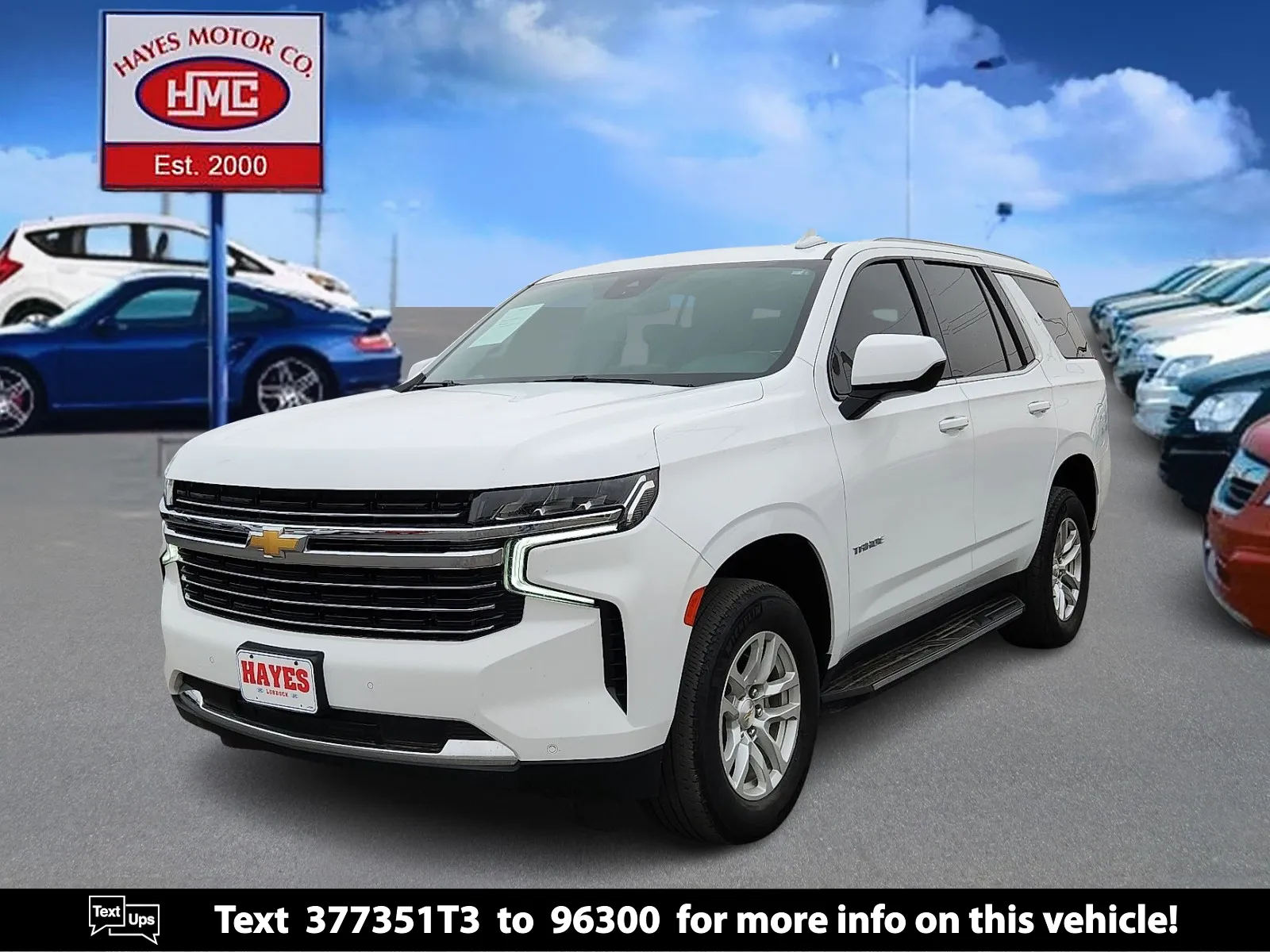 White 2023 Chevrolet Tahoe LT for sale in Lubbock, TX