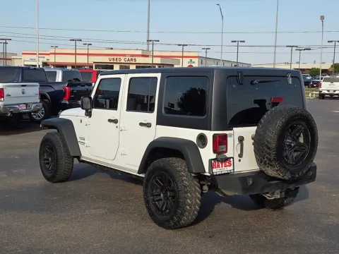 Another view of 2016 Jeep Wrangler Unlimited Sport for sale in Lubbock, TX at Hayes Motor Company