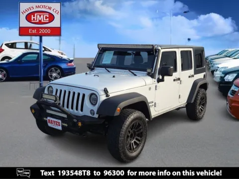 White 2016 Jeep Wrangler Unlimited Sport for sale in Lubbock, TX