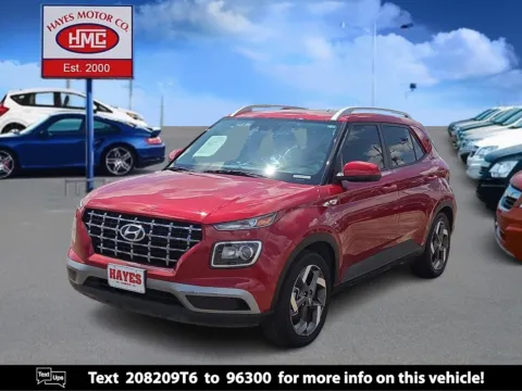 Red 2022 Hyundai Venue SEL for sale in Lubbock, TX