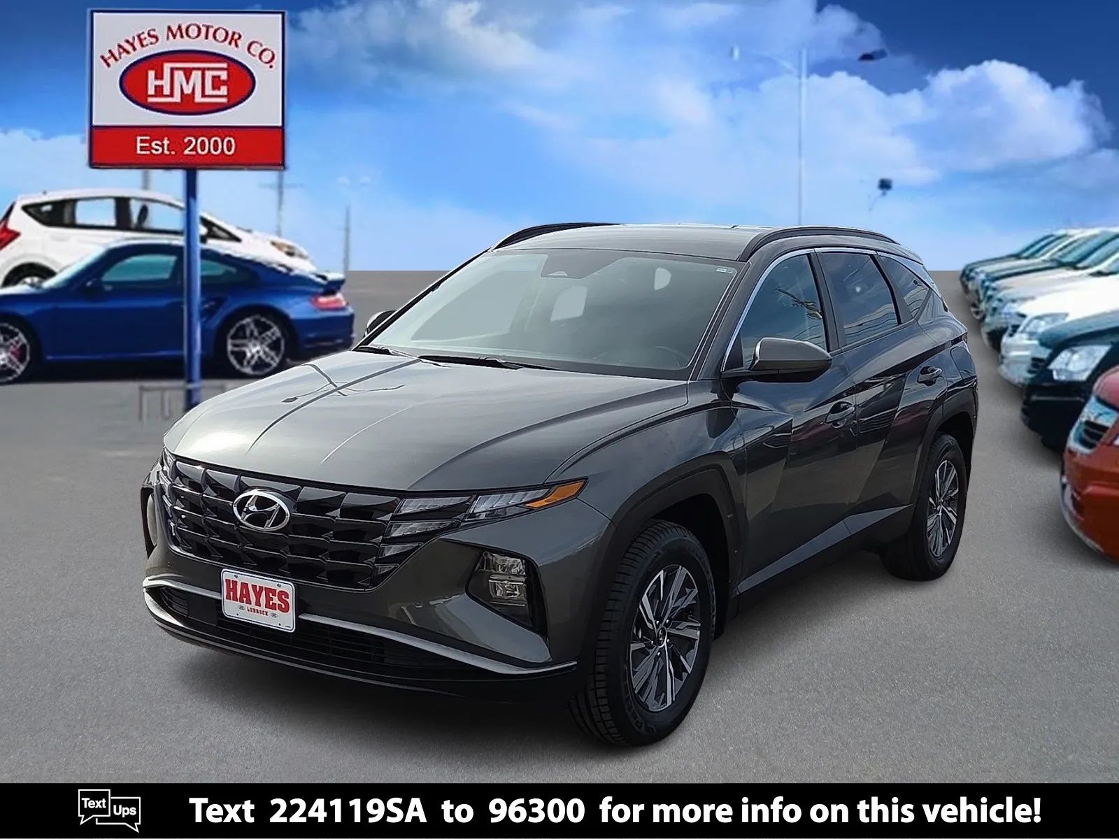 Gray 2024 Hyundai Tucson Hybrid Blue for sale in Lubbock, TX