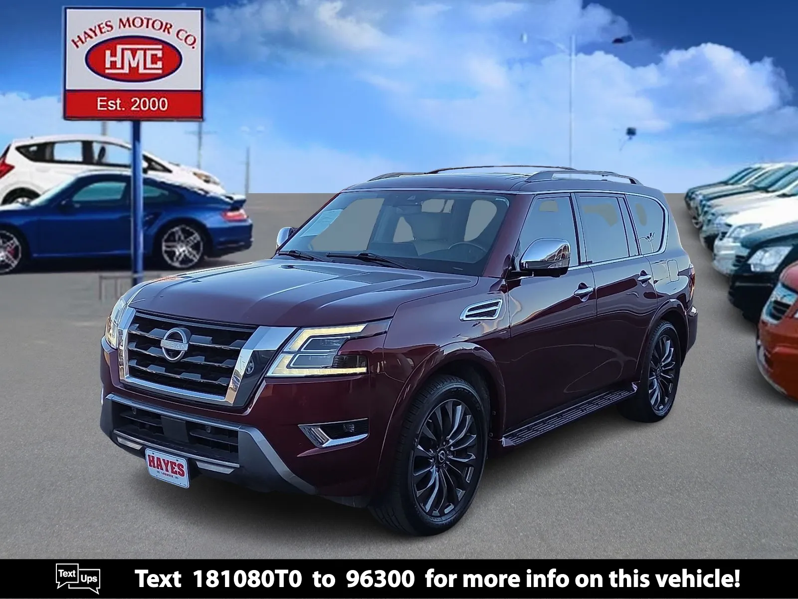 Red 2023 Nissan Armada Platinum for sale in Lubbock, TX