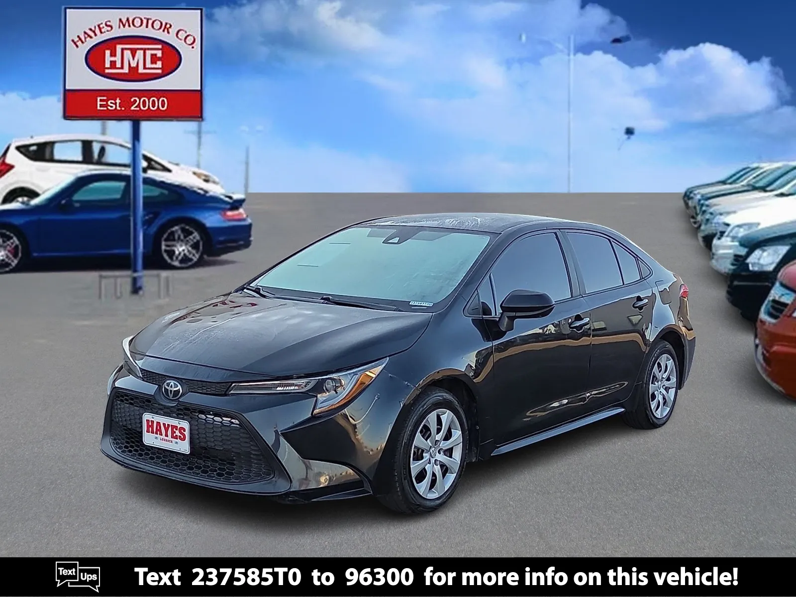 Black 2021 Toyota Corolla LE for sale in Lubbock, TX