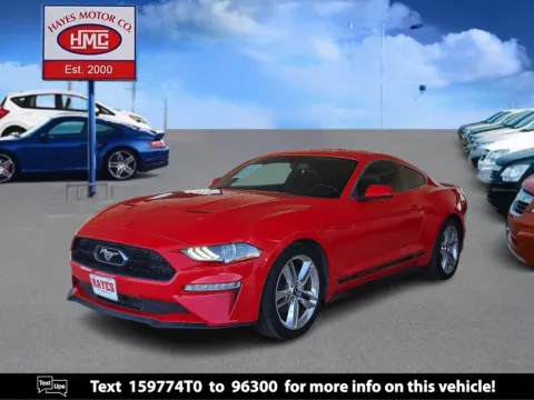Red 2020 Ford Mustang EcoBoost Premium for sale in Lubbock, TX