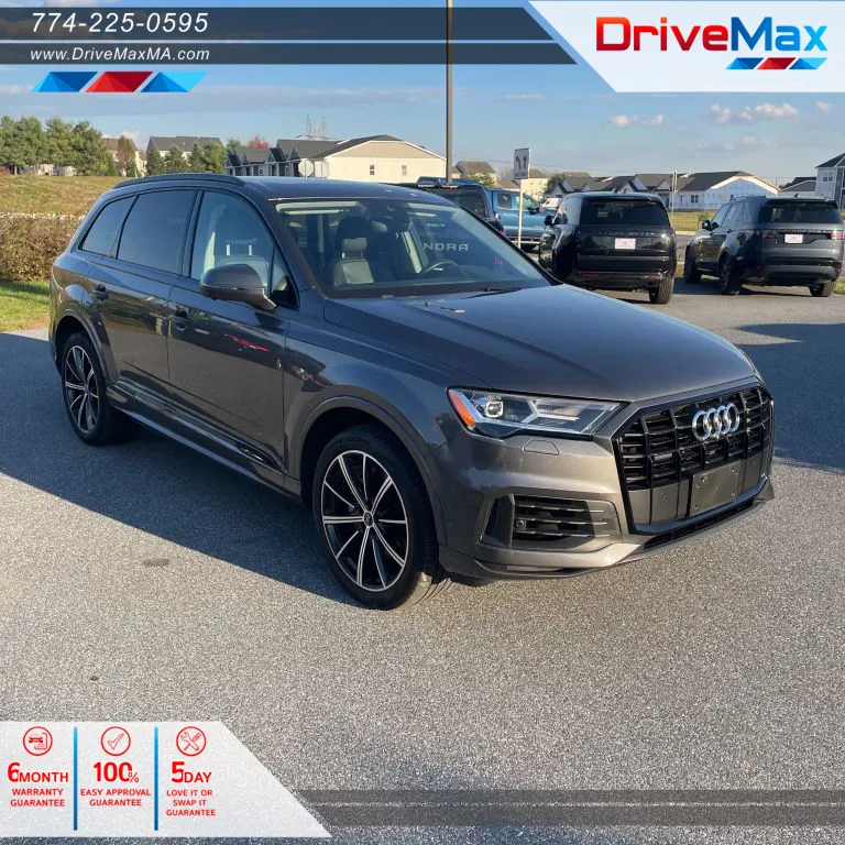 Gray 2021 Audi Q7 55 TFSI Premium Plus Sport Utility 4D for sale in West Bridgewater, MA