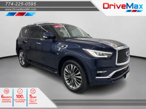 Black 2018 INFINITI QX80 Sport Utility 4D for sale in West Bridgewater, MA