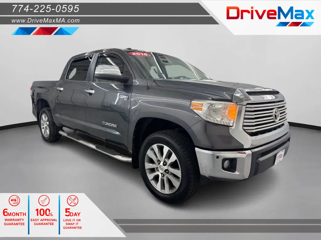 Red 2016 Toyota Tundra CrewMax Limited Pickup 4D 5 1/2 ft for sale in West Bridgewater, MA