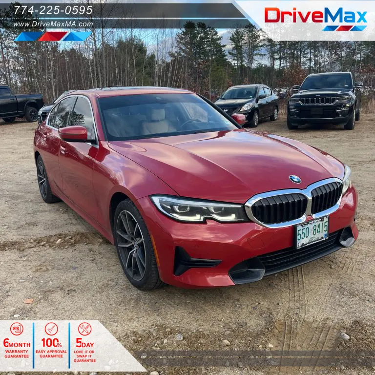 Red 2019 BMW 3 Series 330i xDrive Sedan 4D for sale in West Bridgewater, MA