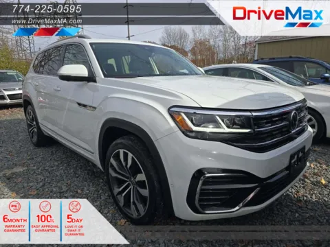 White 2022 Volkswagen Atlas SEL Premium R-Line 4Motion Sport Utility 4D for sale in West Bridgewater, MA