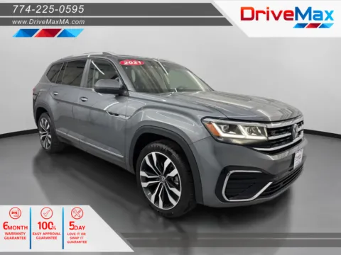 Gray 2021 Volkswagen Atlas SEL R-Line 4Motion Sport Utility 4D for sale in West Bridgewater, MA