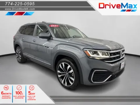 Gray 2021 Volkswagen Atlas SEL R-Line 4Motion Sport Utility 4D for sale in West Bridgewater, MA