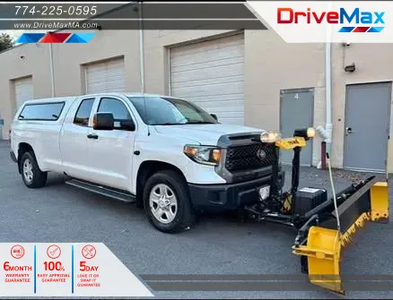 White 2019 Toyota Tundra Double Cab SR Pickup 4D 8 ft for sale in West Bridgewater, MA