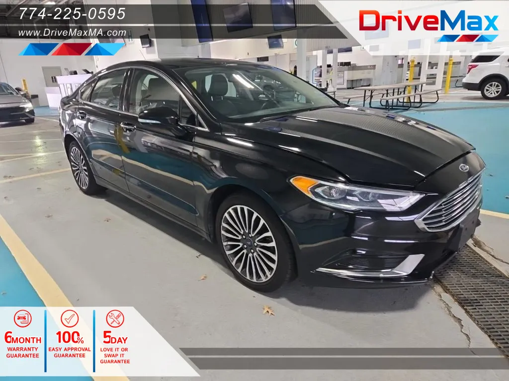 Black 2018 Ford Fusion SE Sedan 4D for sale in West Bridgewater, MA