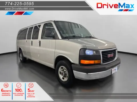 Blue 2008 GMC Savana 3500 Passenger LS Extended Van 3D for sale in West Bridgewater, MA