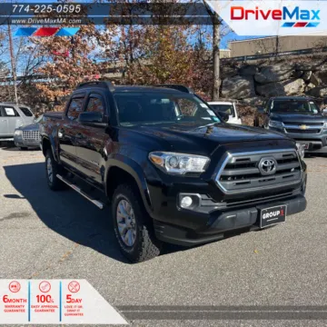 Black 2016 Toyota Tacoma Double Cab SR5 Pickup 4D 5 ft for sale in West Bridgewater, MA