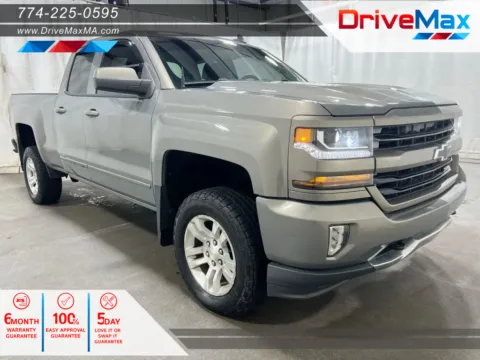 Gray 2017 Chevrolet Silverado 1500 Double Cab Z71 LT Pickup 4D 6 1/2 ft for sale in West Bridgewater, MA