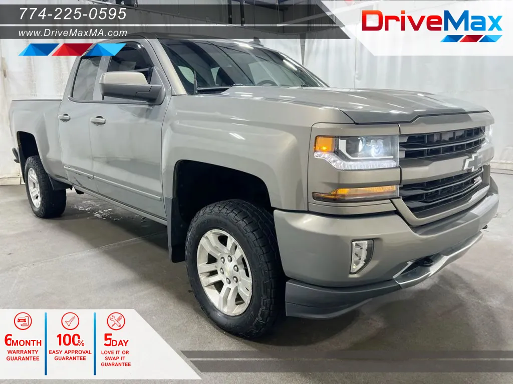 Gray 2017 Chevrolet Silverado 1500 Double Cab Z71 LT Pickup 4D 6 1/2 ft for sale in West Bridgewater, MA