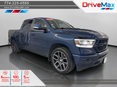 Blue 2020 Ram 1500 Crew Cab Rebel Pickup 4D 5 1/2 ft for sale in West Bridgewater, MA