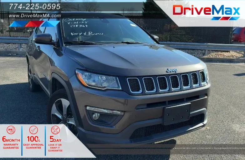 Gray 2018 Jeep Compass Latitude Sport Utility 4D for sale in West Bridgewater, MA