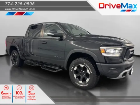 Black 2019 Ram 1500 Crew Cab Rebel Pickup 4D 5 1/2 ft for sale in West Bridgewater, MA