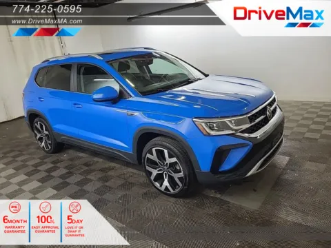 Blue 2022 Volkswagen Taos SEL 4MOTION Sport Utility 4D for sale in West Bridgewater, MA