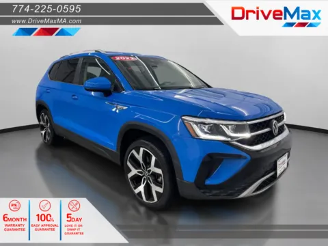Blue 2022 Volkswagen Taos SEL 4MOTION Sport Utility 4D for sale in West Bridgewater, MA