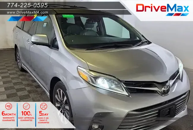 Silver 2018 Toyota Sienna Limited Premium Minivan 4D for sale in West Bridgewater, MA