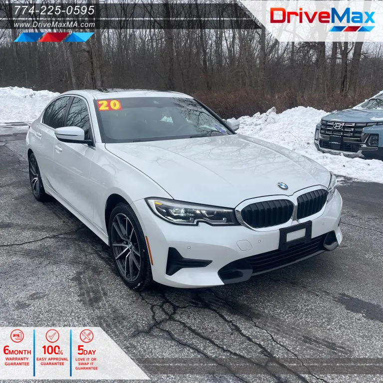 White 2020 BMW 3 Series 330i xDrive Sedan 4D for sale in West Bridgewater, MA