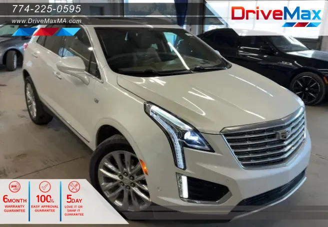 White 2018 Cadillac XT5 Platinum Sport Utility 4D for sale in West Bridgewater, MA