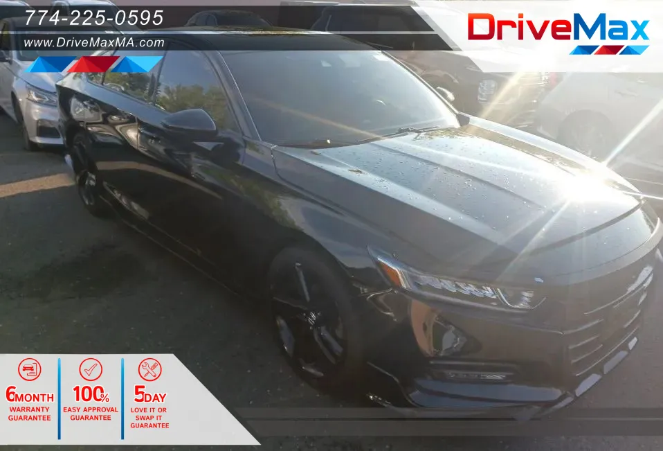 Black 2018 Honda Accord EX-L Sedan 4D for sale in West Bridgewater, MA