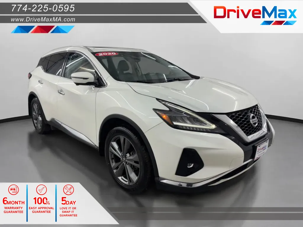 White 2020 Nissan Murano Platinum Sport Utility 4D for sale in West Bridgewater, MA