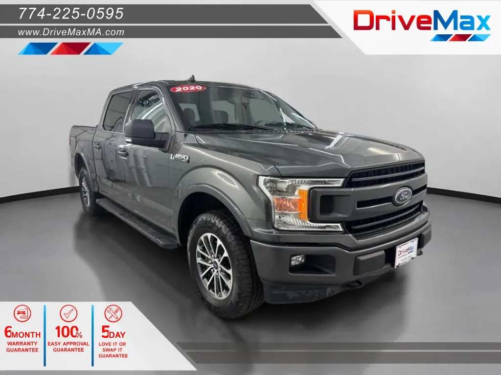 Gray 2020 Ford F-150 SuperCrew Cab XLT Pickup 4D 5 1/2 ft for sale in West Bridgewater, MA