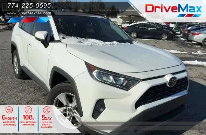 White 2020 Toyota RAV4 XLE Sport Utility 4D for sale in West Bridgewater, MA