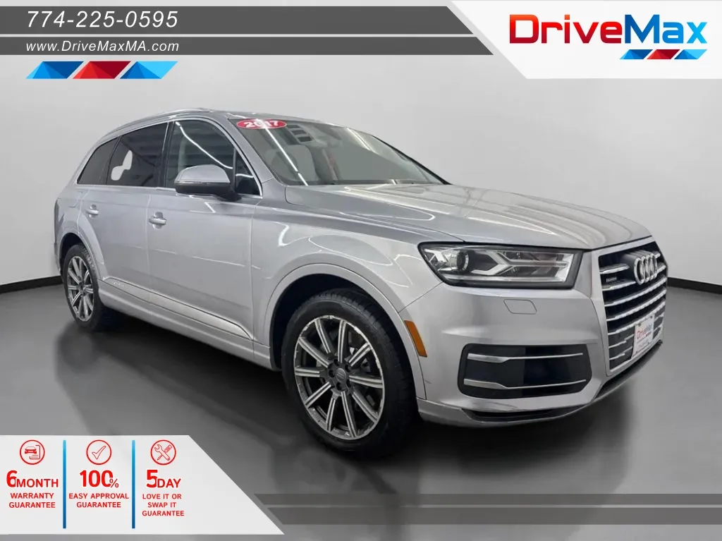 Silver 2017 Audi Q7 3.0T Premium Plus Sport Utility 4D for sale in West Bridgewater, MA