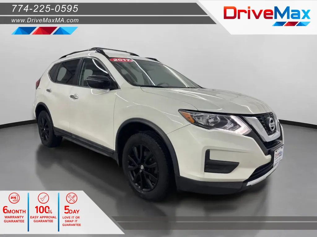 White 2017 Nissan Rogue SV Sport Utility 4D for sale in West Bridgewater, MA
