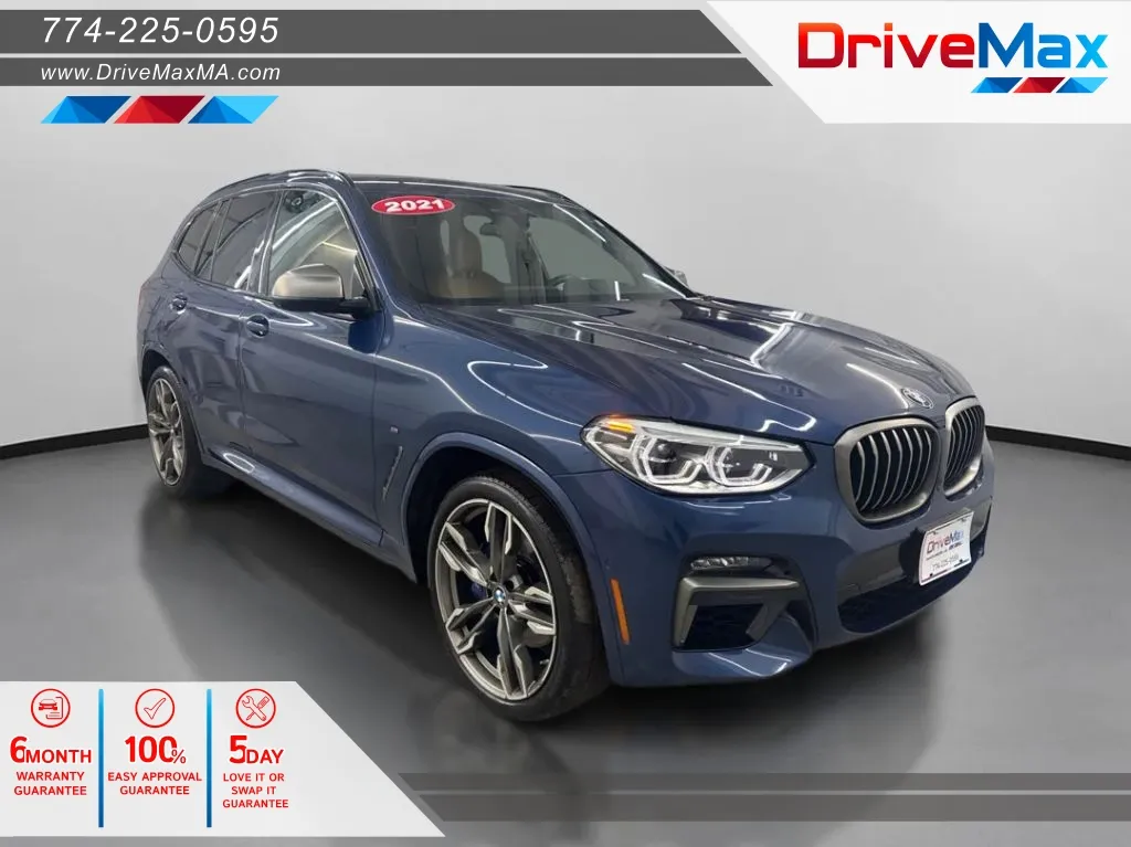 Blue 2021 BMW X3 M40i Sport Utility 4D for sale in West Bridgewater, MA