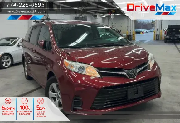 Red 2020 Toyota Sienna LE Minivan 4D for sale in West Bridgewater, MA