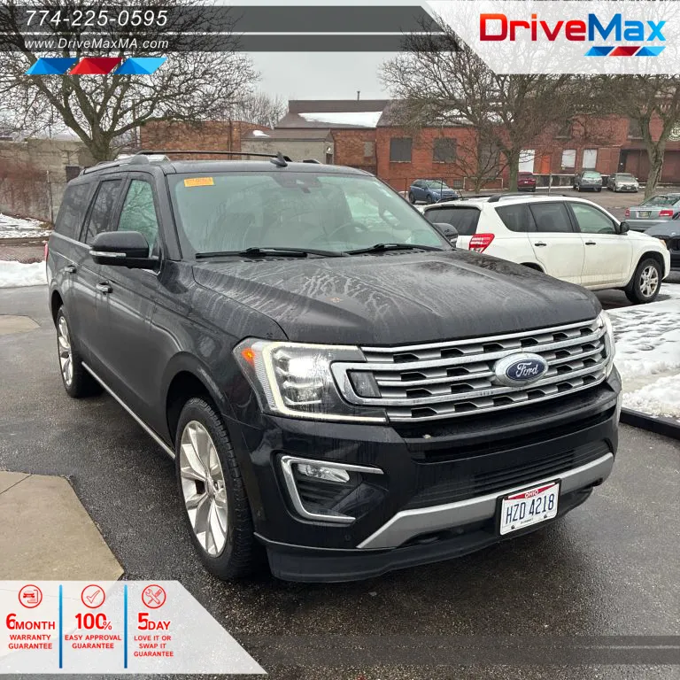 Black 2019 Ford Expedition MAX Limited Sport Utility 4D for sale in West Bridgewater, MA