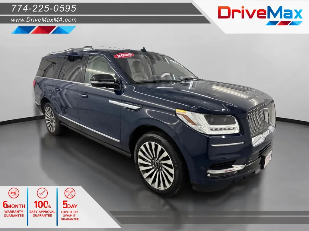 Blue 2020 Lincoln Navigator L Reserve Sport Utility 4D for sale in West Bridgewater, MA
