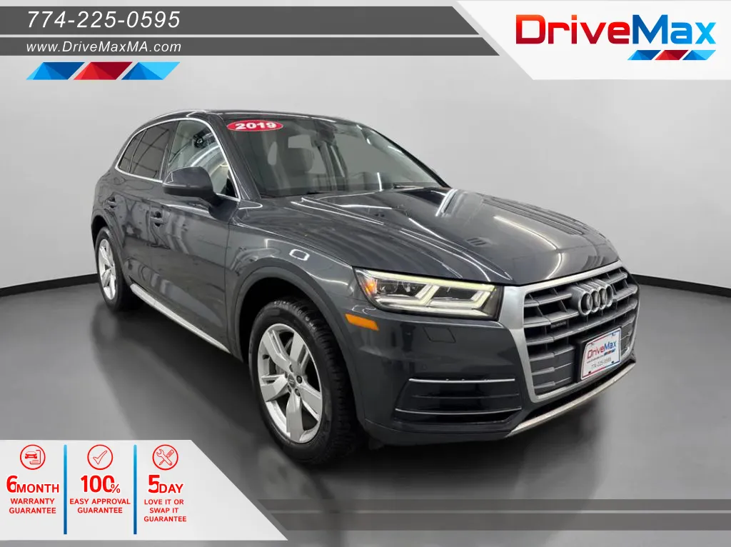 Black 2019 Audi Q5 Premium Plus Sport Utility 4D for sale in West Bridgewater, MA