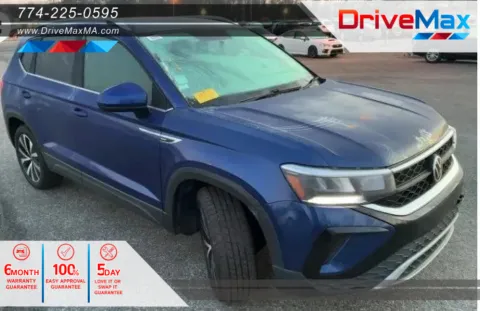 Blue 2022 Volkswagen Taos SE 4MOTION Sport Utility 4D for sale in West Bridgewater, MA