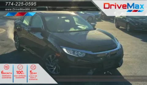 Black 2017 Honda Civic EX Sedan 4D for sale in West Bridgewater, MA