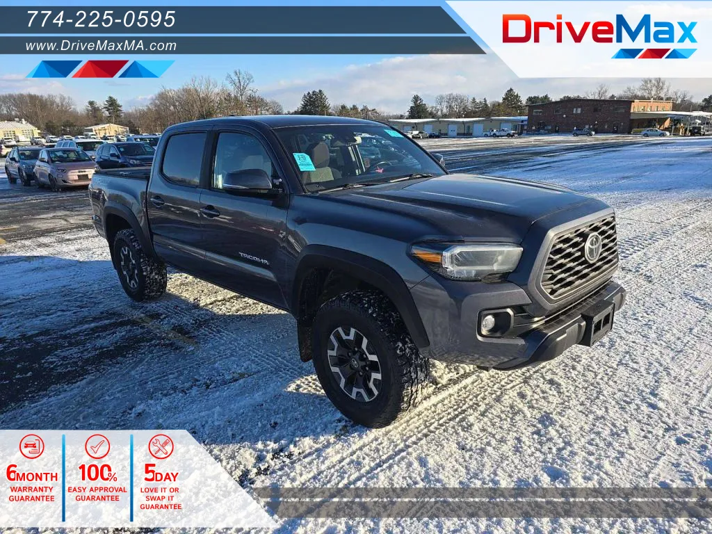 Gray 2021 Toyota Tacoma Double Cab TRD Off-Road Pickup 4D 5 ft for sale in West Bridgewater, MA