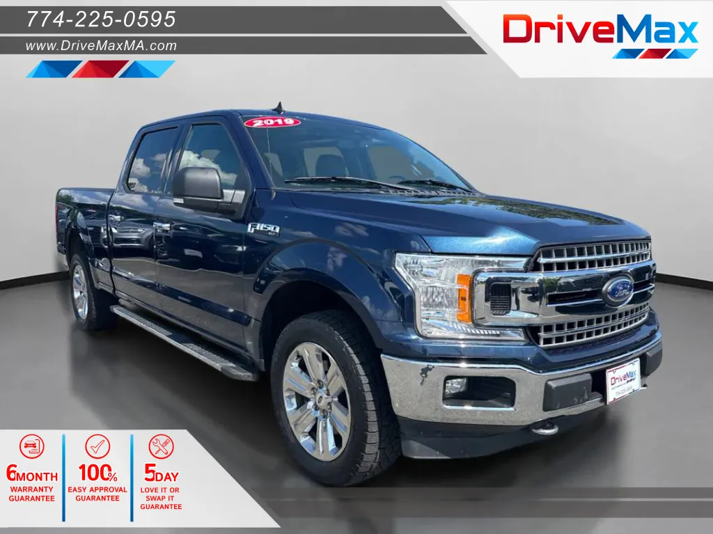 Blue 2019 Ford F-150 SuperCrew Cab XLT Pickup 4D 6 1/2 ft for sale in West Bridgewater, MA
